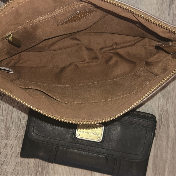 Fossil Leather Purse and Wallet Set vintage - Picture 5 of 16